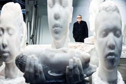 Jaume Plensa en el espacio de ARCO de EL PAÍS