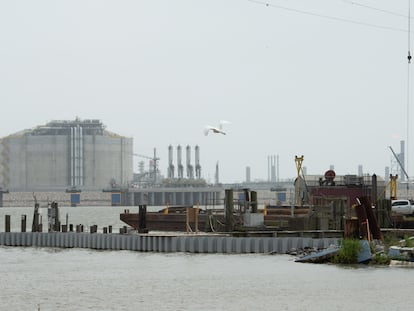 La terminal de exportación de gas Cameron Pass, en Luisiana, en la primavera de 2022.