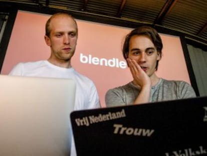 Los creadores de Blendle, M. Blankesteijn y A. Kl&ouml;pping.