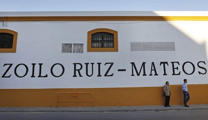 Bodega de Nueva Rumasa en Jerez de la Frontera. Los fondos &#39;buitres&#39; podrían adquirir activos de la familia Ruiz-Mateos.