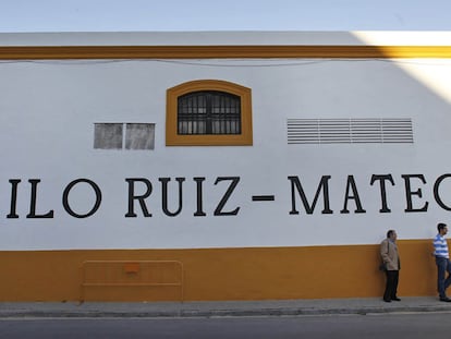 Bodega de Nueva Rumasa en Jerez de la Frontera. Los fondos 'buitres' podrían adquirir activos de la familia Ruiz-Mateos.
