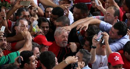 Lula, aclamado la pasada semana en un acto en el Estado de Sergipe.