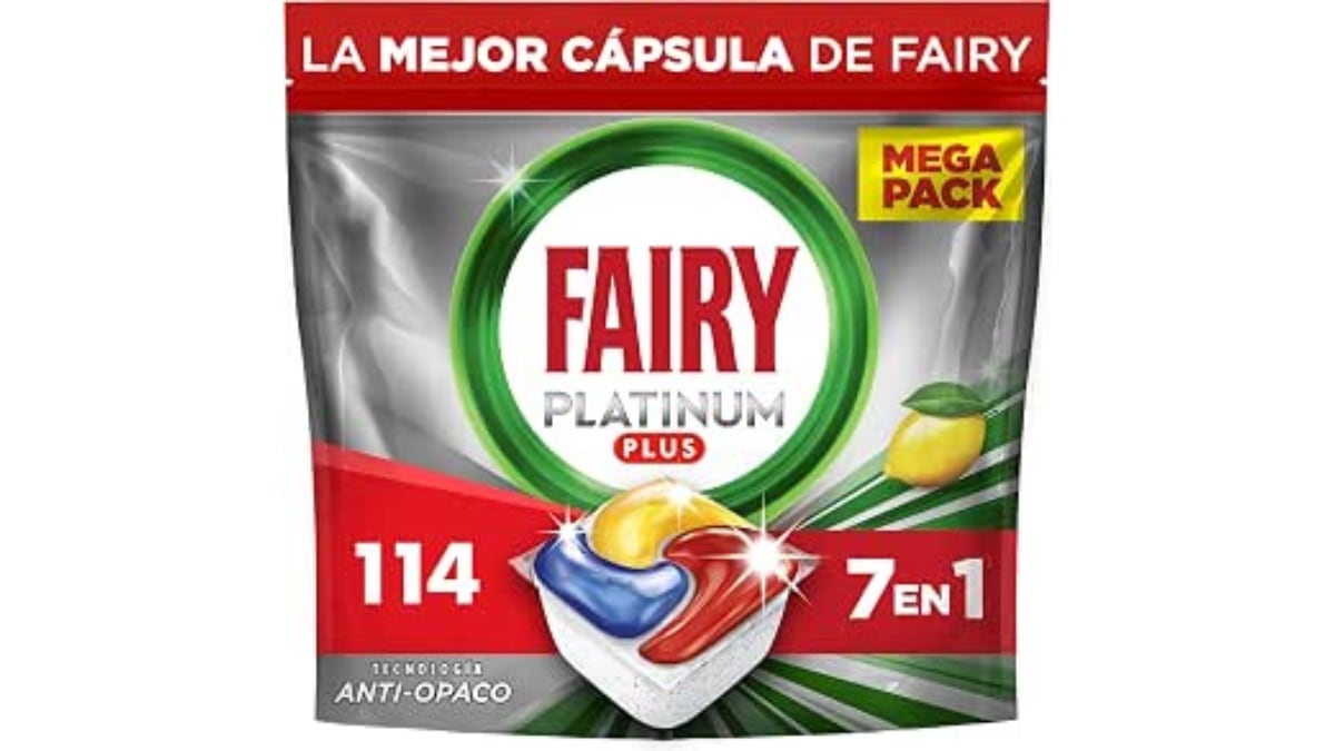 Cápsulas para lavavajillas Fairy Platinum.
