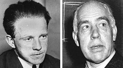 Werner Heisenberg (izquierda) y Niels Bohr.