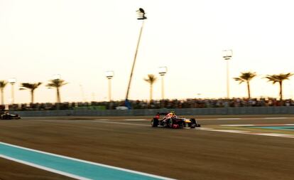 El Red Bull de Webber, en acción.