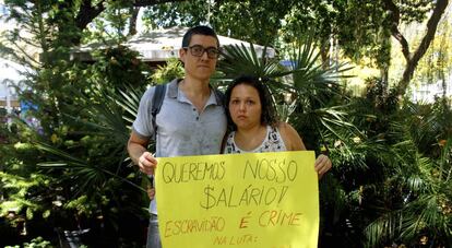 Henrique e Talita dependem do salário dele como técnico de enfermagem em um hospital estadual.