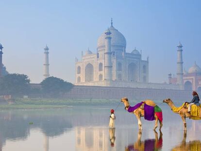 El Taj Mahal, en la ciudad india de Agra, está considerado como el mayor monumento dedicado al amor