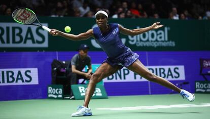 Venus Williams, durante la semifinal contra Garcia.
