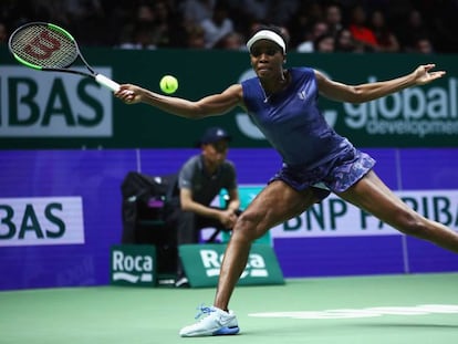 Venus Williams, durante la semifinal contra Garcia.