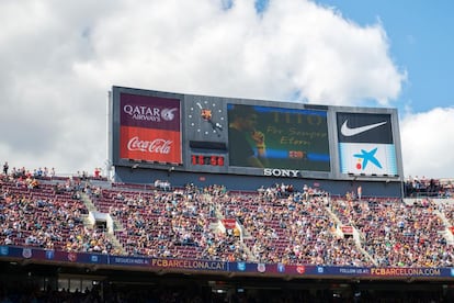 Videomarcador en el Homenaje a Tito.