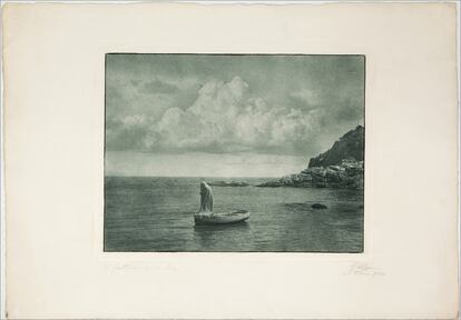 'El fantasma del Mar', copia al bromolio transportado, de Joaquim Pla Janini, de 1954.