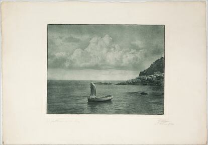 'El fantasma del Mar', copia al bromolio transportado, de Joaquim Pla Janini, de 1954.