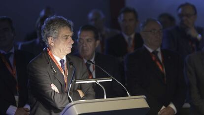 Ángel María Villar, en la Asamblea de la RFEF en 2015.