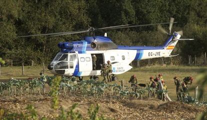Helicoptero contraincendios de la Xunta