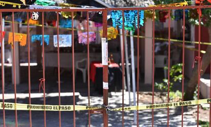 El lugar de la matanza en Minatitlán. 
