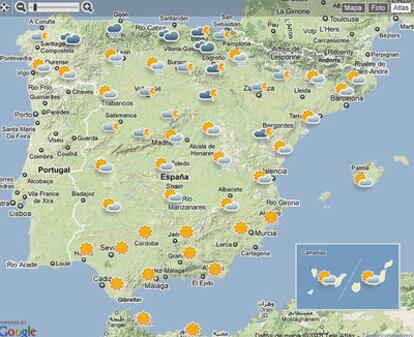 Lluvias para hoy en la mitad norte peninsular.