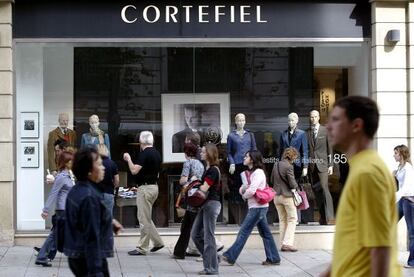 Una tienda de Cortefiel, en el centro de Barcelona.