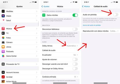 Configura tu iPhone para escuchar música sin pérdidas.