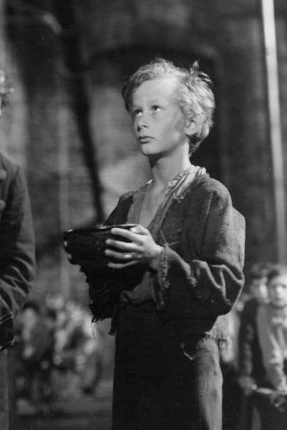 John H. Davies como Oliver Twist en 1948.