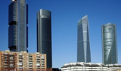 Imagen de las cuatro torres emblemáticas de Madrid