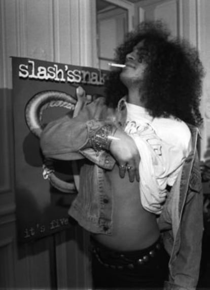 Slash en Madrid, en una imagen de 1995