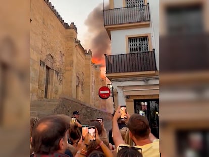 Fire in the Córdoba Mosque