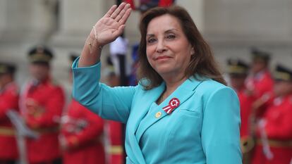 Dina Boluarte en Lima (Perú), el 4 de julio.