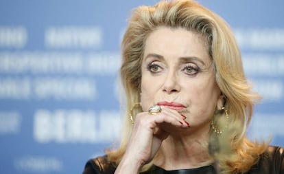 Catherine Deneuve em fevereiro de 2017. 