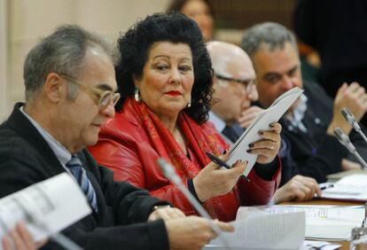 Consuelo Ciscar, en enero en una reuni&oacute;n del Consell Valenci&agrave; de Cultura.
