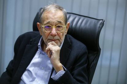 Javier Solana, en su despacho en Madrid.