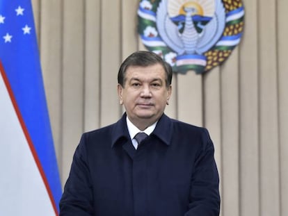 El presidente electo de Uzbekist&aacute;n, Shavkat  Mirziy&oacute;yev, este domingo.