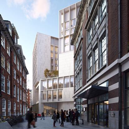 <strong>Escuela de Económicas y Ciencias políticas de Londres</strong> (en construcción). "Dado que la construcción albergará el Instituto Marshall de Filantropía y Emprendimiento Social", cuentan las arquitectas, "el espíritu del edificio y los espacios debe representar una visión de diversidad, apertura, inclusión y amor a la humanidad". |