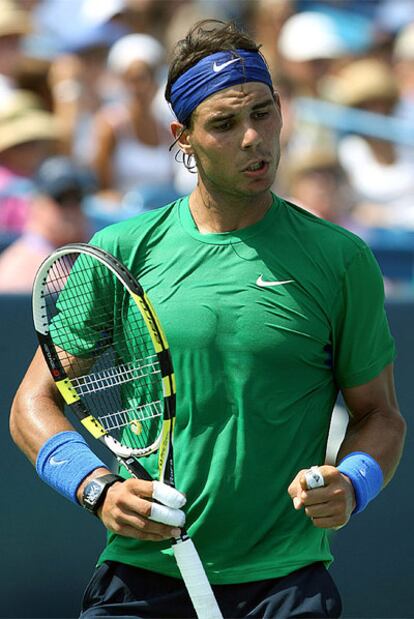 Nadal, durante el partido contra Verdasco.