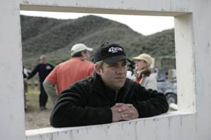 Sam Mendes, durante el rodaje de <i>Jarhead.</i>