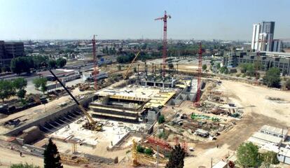 Construcción de un hotel del Grupo Hesperia en L'Hospitalet de Llobregat.