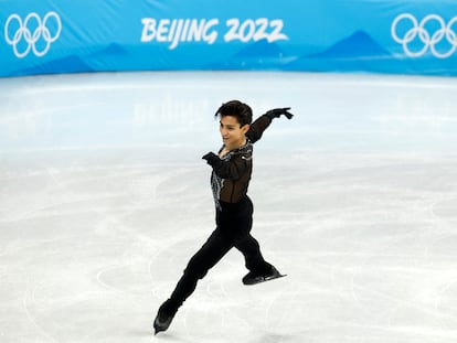 El patinador mexicano Donovan Carrillo, durante la final en Beijing.