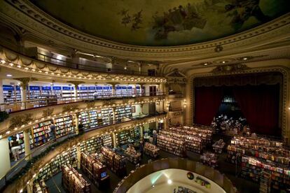 La librer&iacute;a bonaerense El Ateneo, una de las m&aacute;s espectaculares del mundo.