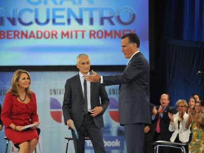 Un instante de la entrevista a Mitt Romney