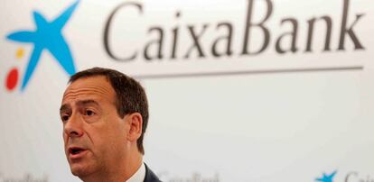 El consejero delegado de CaixaBank, Gonzalo Gortázar, 