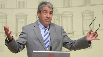 El conseller de la Presidencia y portavoz del Gobierno, Francesc Homs.