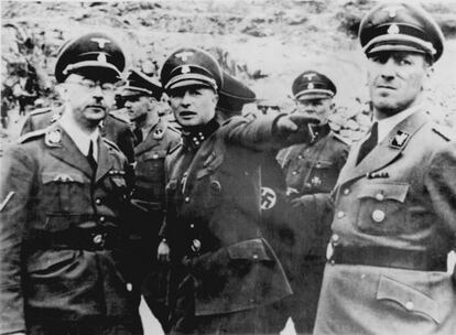 Himmler, Ziereis i Kaltenbrunner, de visita als camps