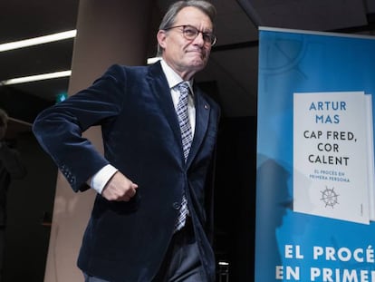 Artur Mas, en el acto de presentación de su libro.