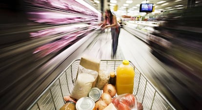 Carro del supermercado.