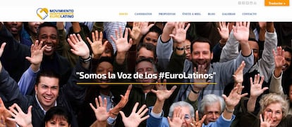 Web de Miel, el partido creado por latinoamericanos para las elecciones europeas