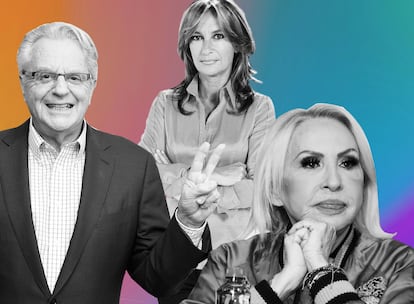 Jerry Springer, Patricia Gaztañaga y Laura Bozzo, tres estrellas del formato 'talk show' en diferentes países.