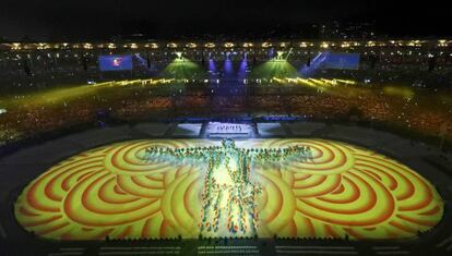Momento de la inauguraci&oacute;n de los Juegos Ol&iacute;mpicos de Brasil.