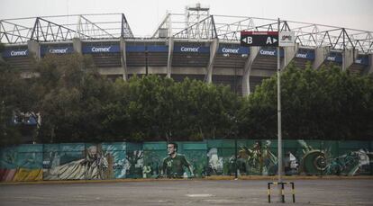 Una vista del Azteca en la capital mexicana