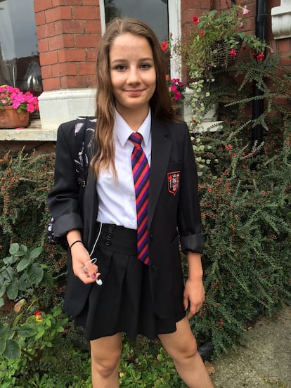 La joven británica Molly Russell, quien se quitó la vida a los 14 años en 2017.