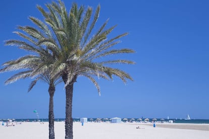 Playa de Las Arenas, en Valencia. 