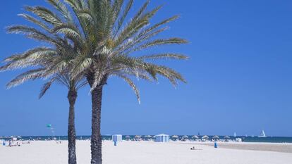 Playa de Las Arenas, en Valencia.